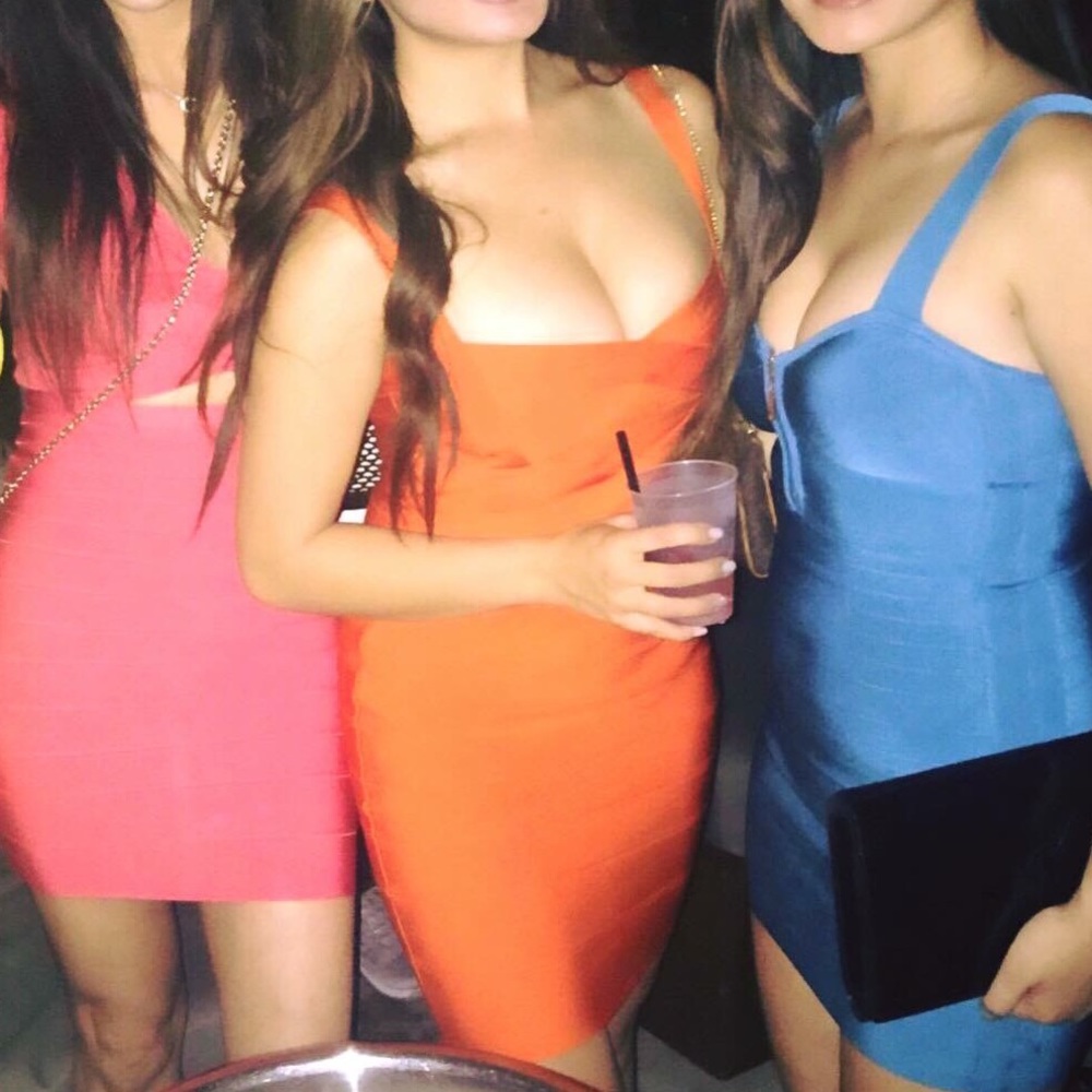 Coral Bandage Dress - Picture 3 of 3